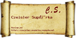 Czeisler Sugárka névjegykártya